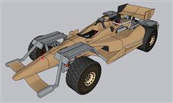 F1赛车汽车方程式本田草图模型(ID52096) 模型图2