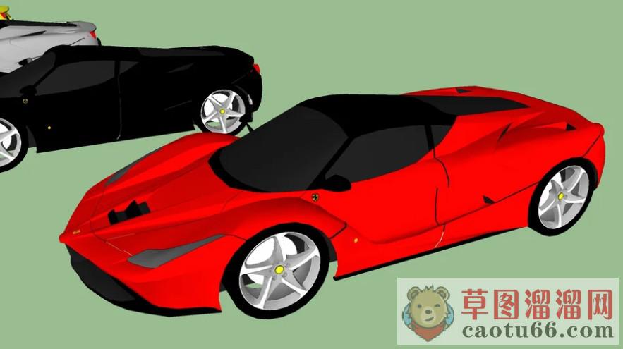 法拉利跑车汽车SU模型分享作者是【设计】