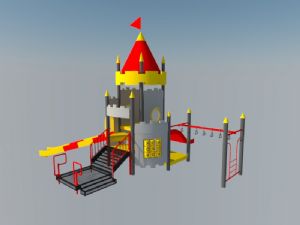 儿童游乐城堡儿童城堡SU模型