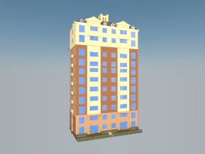 高层建筑公寓建筑住宅建筑SU模型