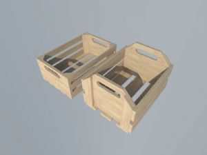 木箱汽水瓶箱箱子SU模型