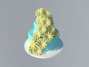 蛋糕奶油SU模型