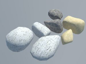 岩石石头SU模型