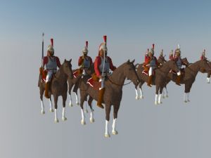 罗马骑兵士兵SU模型