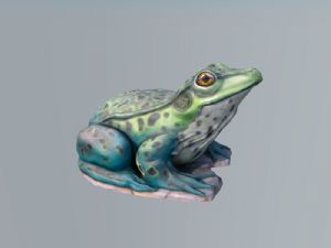 青蛙蟾蜍雕塑SU模型
