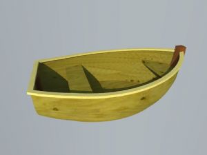一叶小舟木船SU模型