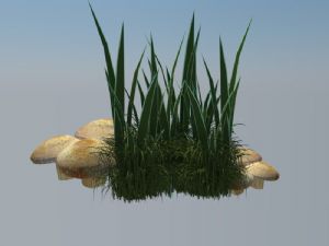 小蘑菇小草SU模型