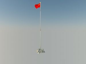 中国国旗五星红旗SU模型