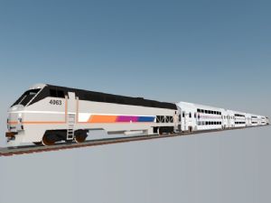 高铁列车火车SU模型