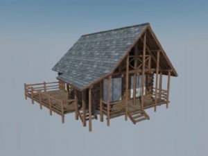 木屋房子SU模型