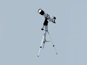 天文望远镜装饰品SU模型