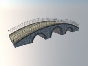 石拱桥桥梁SU模型