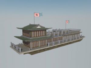中式船舫建筑SU模型