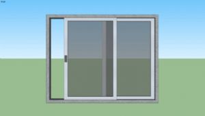 玻璃窗+玻璃SU模型