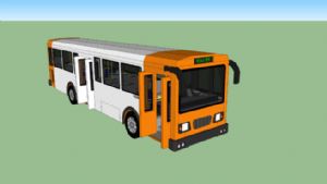 公交巴士公共汽车SU免费模型