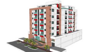 小区公寓建筑SU模型