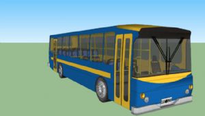 公交巴士车免SU模型