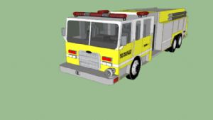 消防车救火车SU模型