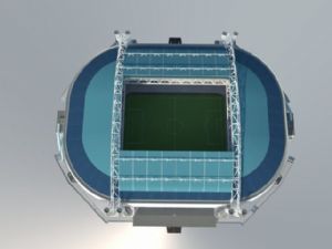 足球体育馆建筑SU模型