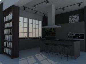 厨房空间免费SU模型