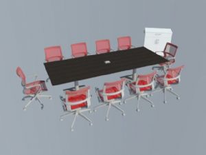 免费会议桌椅SU模型
