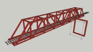 铁路大桥SU模型