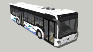 公交车-公共汽车-巴士车SU模型