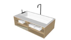 现代浴缸免费SU模型