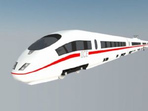 高铁高速动车SU模型