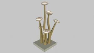 景观蘑菇造型SU模型