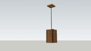 木制吊灯SkSU模型