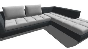 L型布艺沙发SU模型