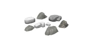 小石块石头岩SU模型