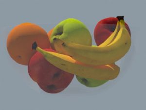 水果香蕉果盘SU模型