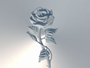浮雕玫瑰花完SU模型