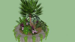 树池花圃免费SU模型