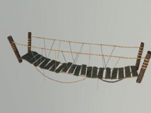 木制吊桥SU模型