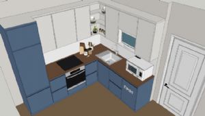 厨房橱SU模型
