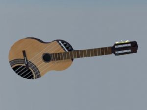 木吉他音乐器SU模型