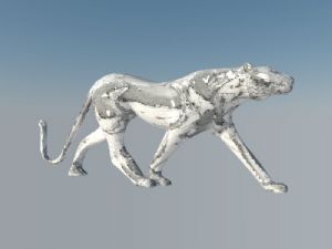 豹子雕塑SU模型