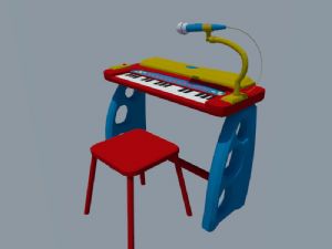 儿童电子琴玩SU模型