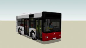 公交车巴士车SU模型