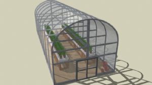 阳光房绿植棚SU模型
