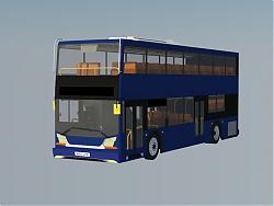 双层巴士车公SU模型