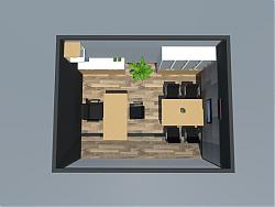 小型办公室空间SU模型