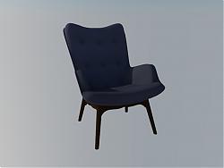 木制凳子椅子SU模型
