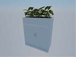 植物木柜子SU模型