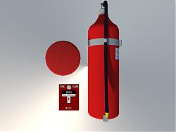 消防灭火器器材SU模型