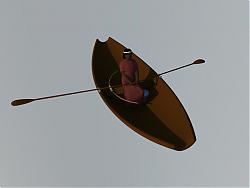 双桨小船小舟SU模型