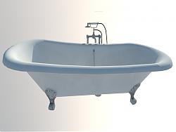 欧式浴缸SU模型